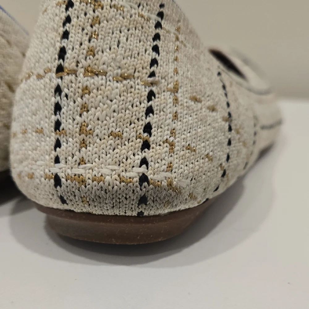 Rothy's Cream and Black Pointed Flats - Picture 7 of 10